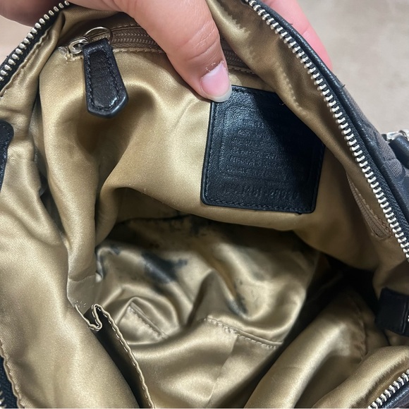 Coach mini shoulder bag purse Black Signature - Picture 9 of 16